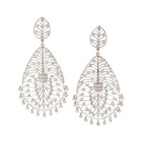 WHITE GOLD AND DIAMOND EARCLIPS