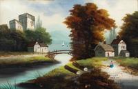An English Reverse Painting on Glass