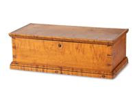 A Federal Figured Maple Document Box