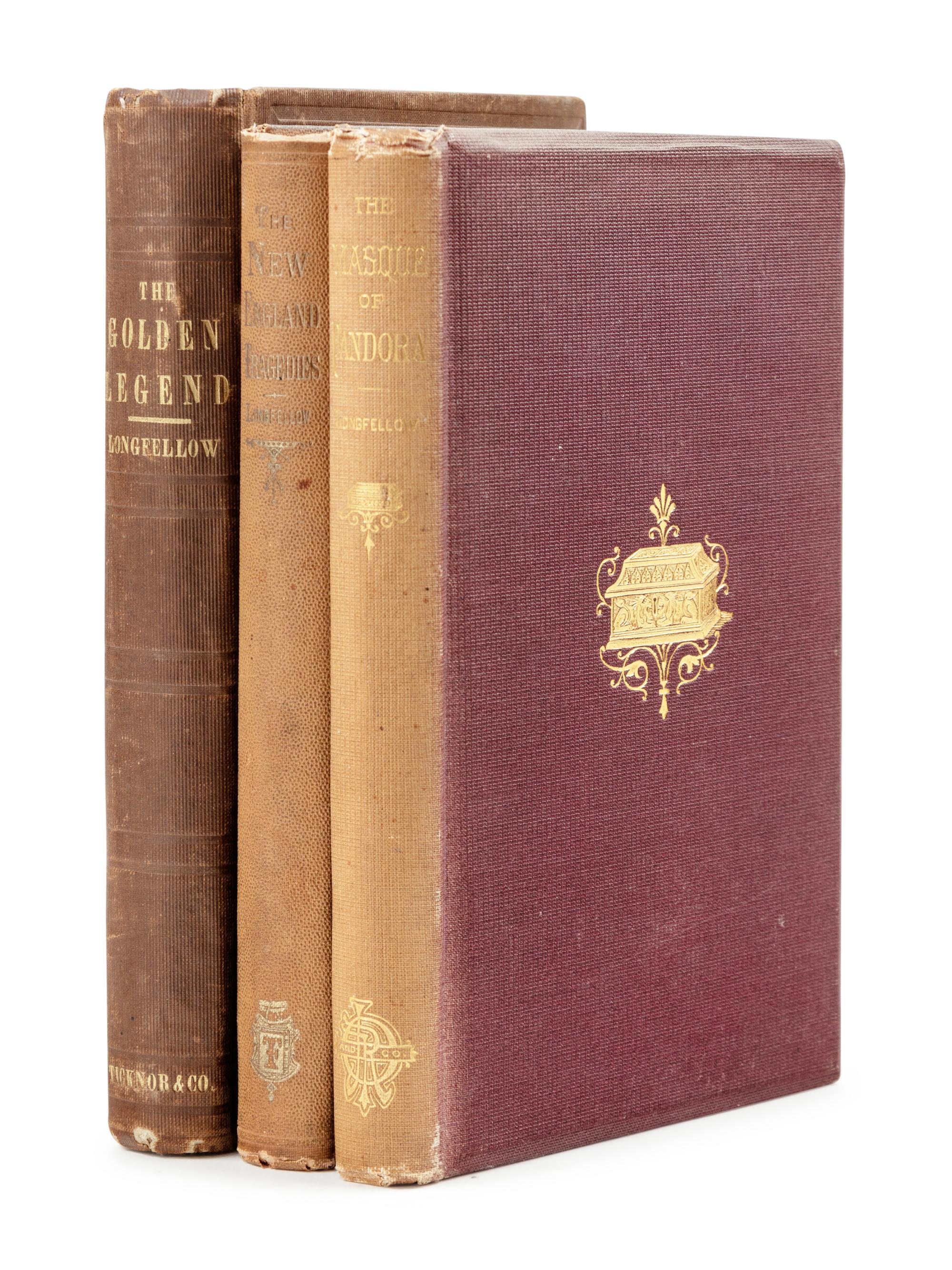 LONGFELLOW, Henry Wadsworth (1807-1892). 4 works, comprising: