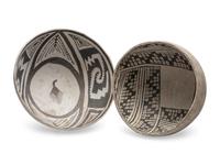 Ancestral Pueblo Black-on-White Pottery Bowls
