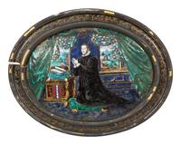 A Pair of Limoges Enameled Copper Plaques Attributed to Leonard Limousin
