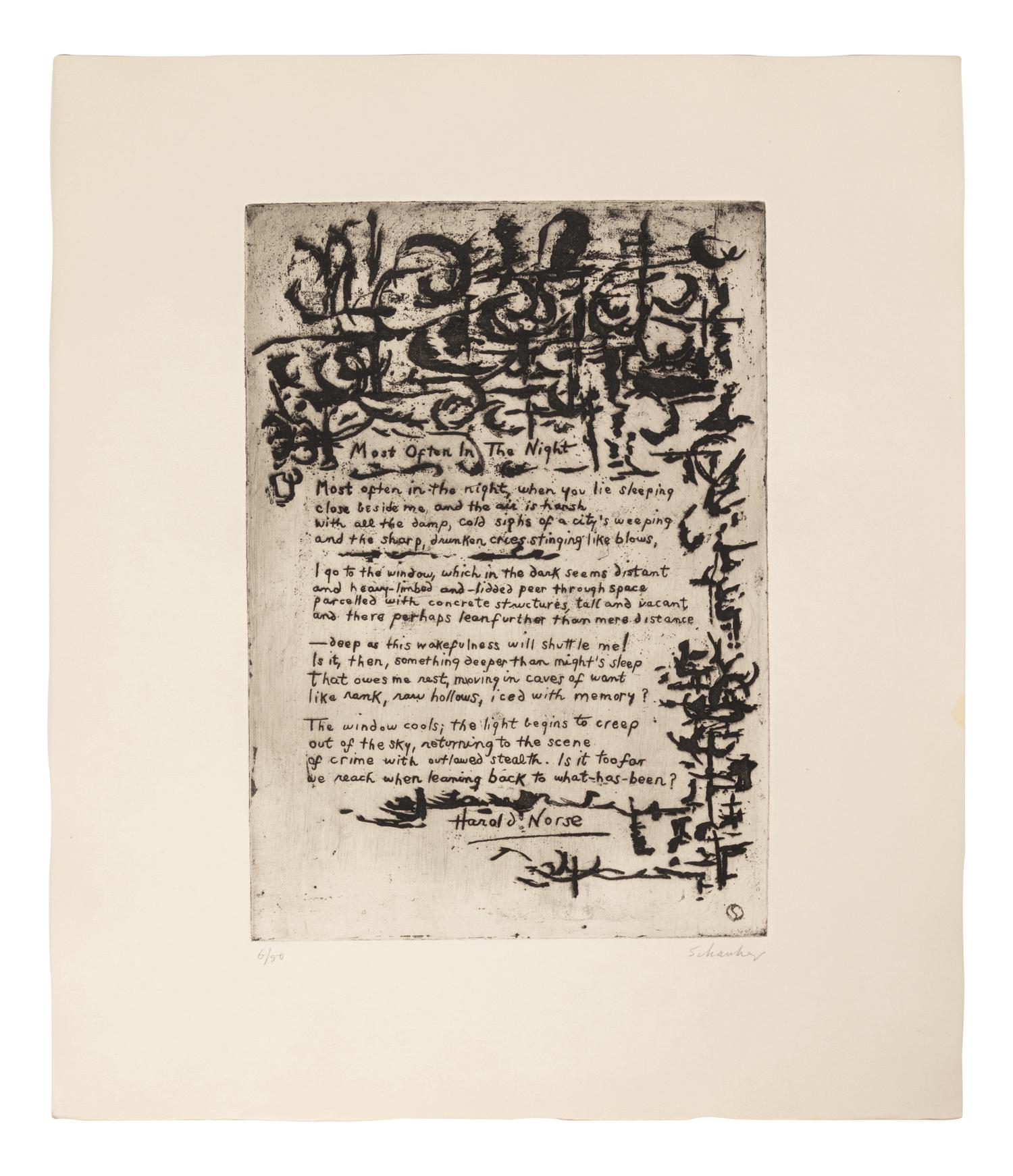 21 Etchings and Poems (complete portfolio of 21)