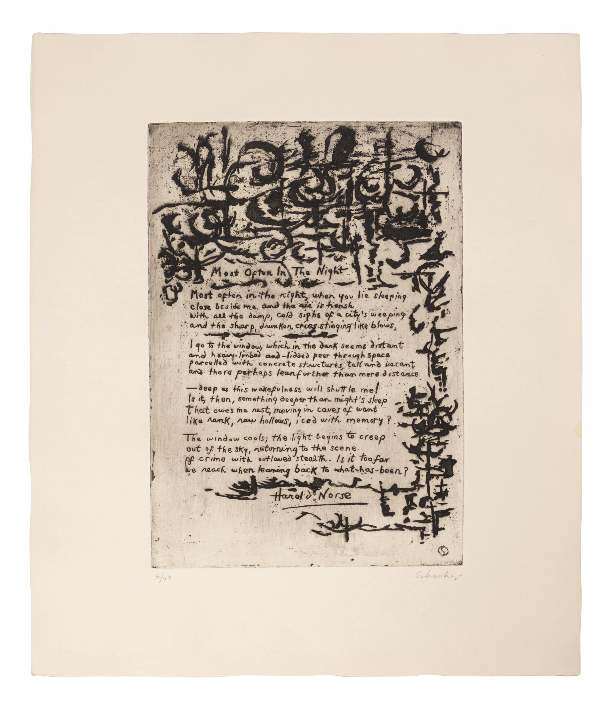 21 Etchings and Poems (complete portfolio of 21)
