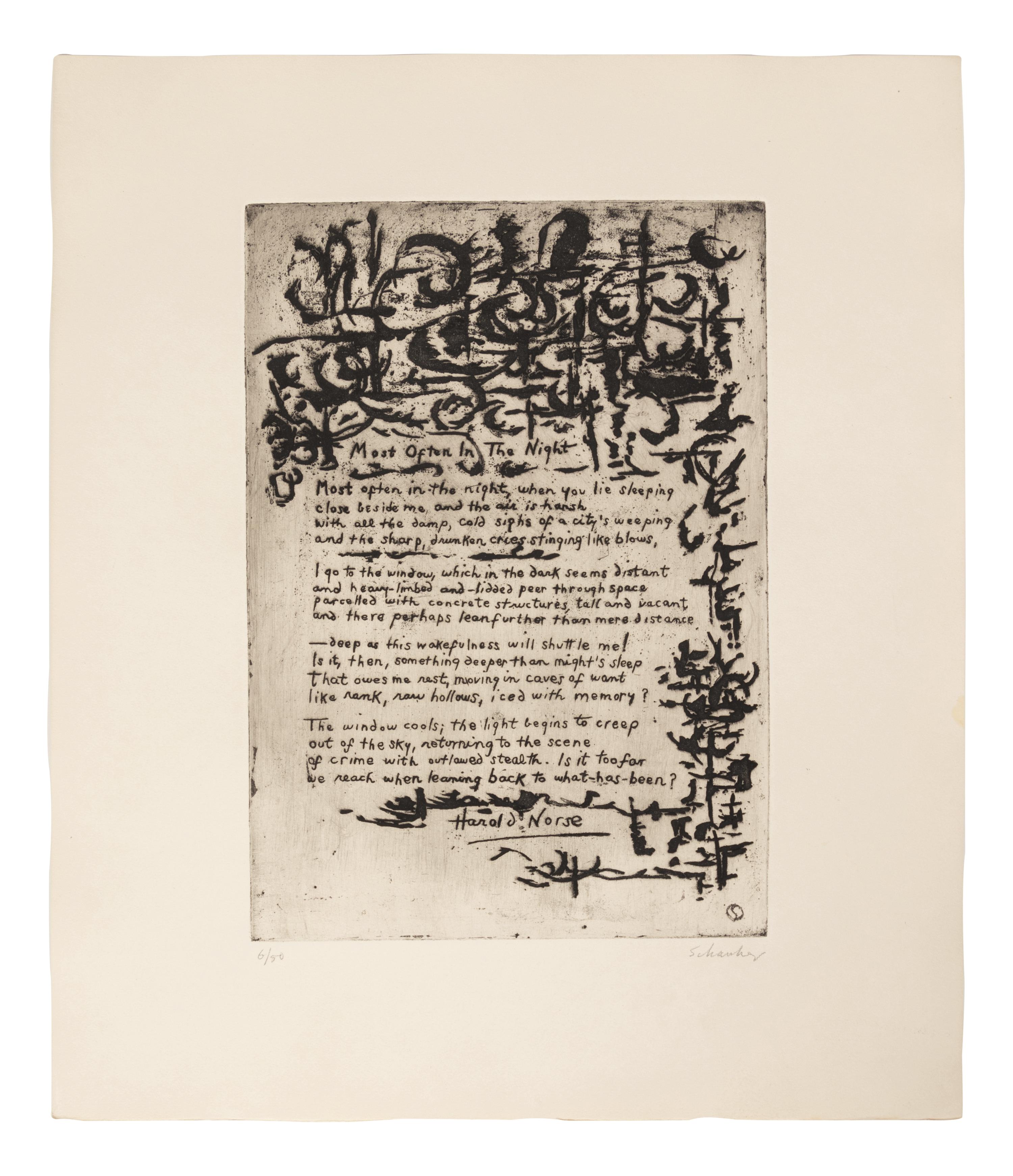 21 Etchings and Poems (complete portfolio of 21)