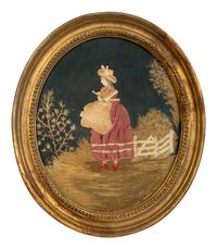 Three Continental and English Embroidered Needlework Pictures