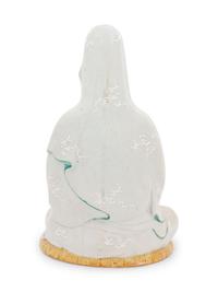 A Polychrome Decorated Porcelain Figure of Kannon