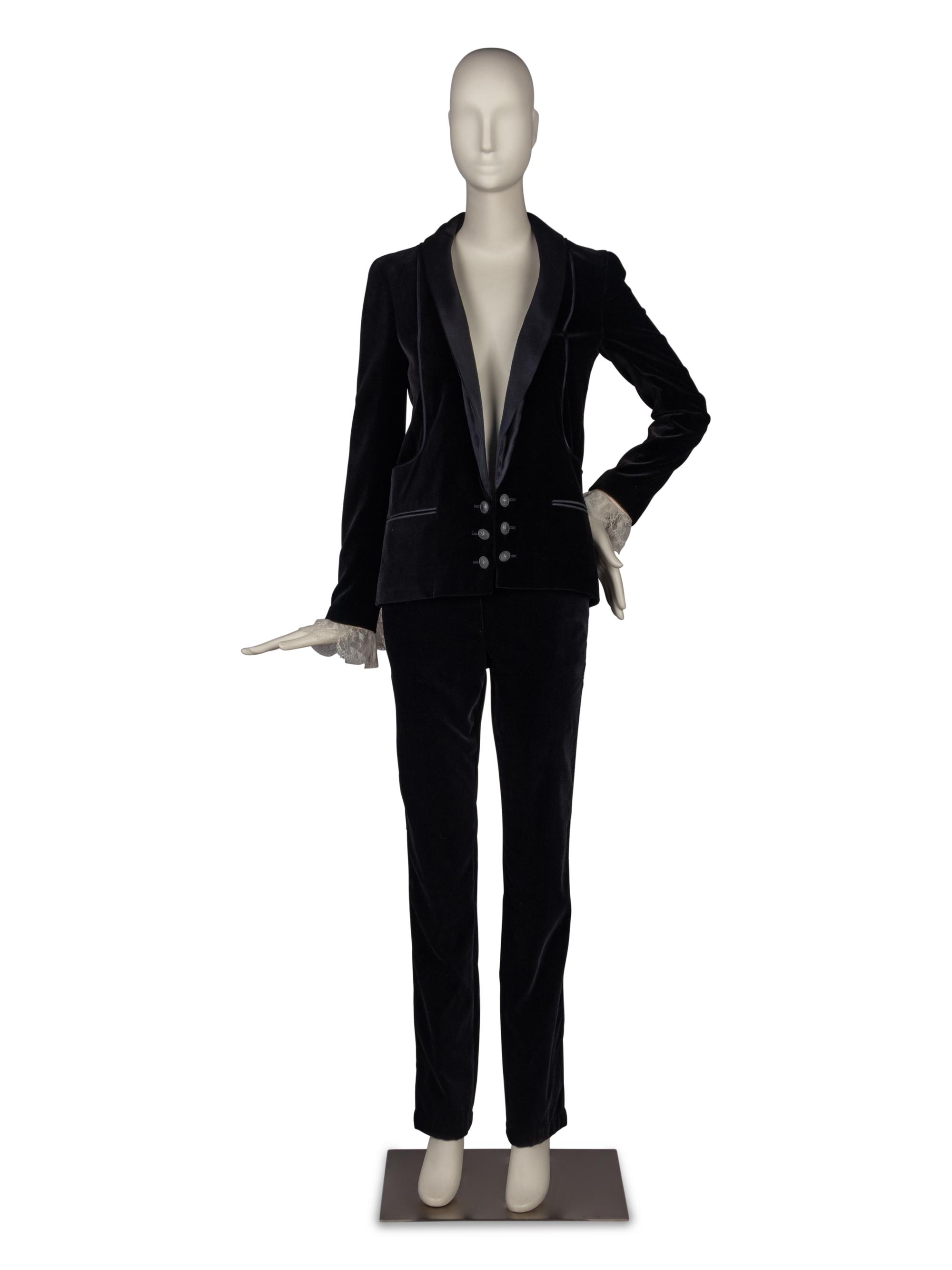 Chanel Black Velvet Tuxedo, Fall 2004