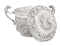 An English Silver Covered Jar