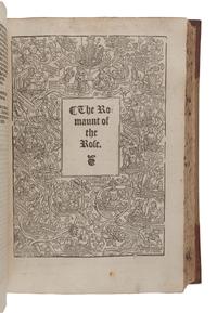 CHAUCER, Geoffrey (1340?-1400). [ The Woorkes of Geffrey Chaucer, Newly Printed, with divers addicions ...] London: Jhon Kyngston for Jhon Wight, 1561.