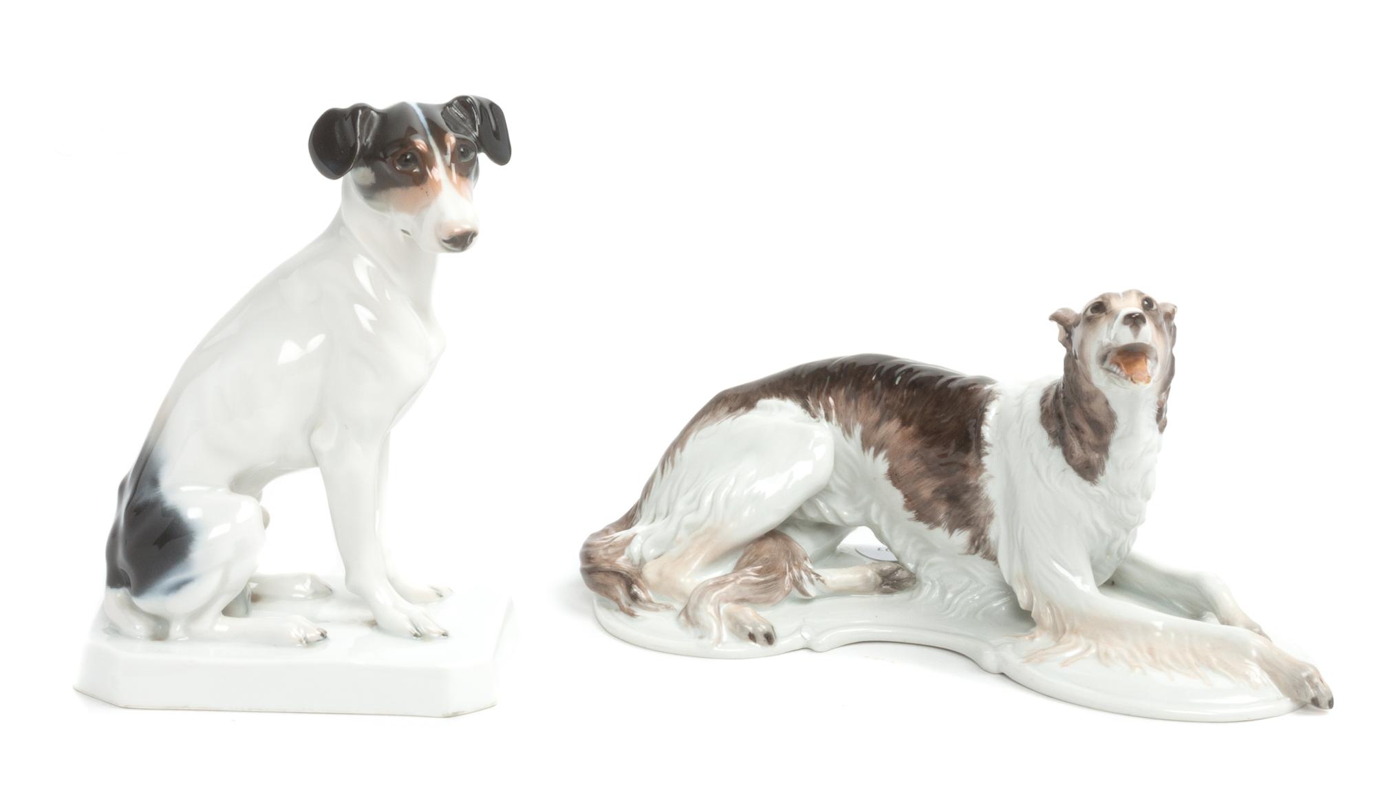 Two Rosenthal Porcelain Figures Width of wider 8 1/4 inches. — 20TH CENTURY