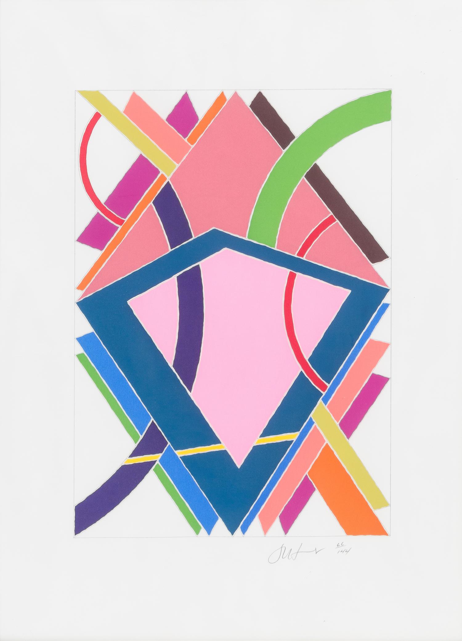 William T. Williams, (American, b. 1942), HKL Portfolio, 1970 (suite of 4)