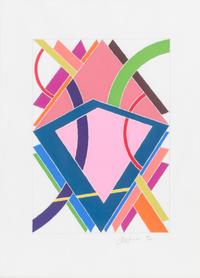 William T. Williams, (American, b. 1942), HKL Portfolio, 1970 (suite of 4)