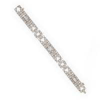 ART DECO, PLATINUM AND DIAMOND BRACELET