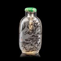 An Inside Painted Glass "Landscape" Snuff Bottle, Signed Ding Erzhong, dated winter of guiji year (1893)
