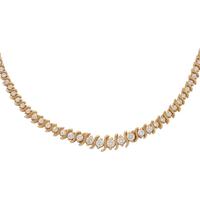 YELLOW GOLD AND DIAMOND NECKLACE
