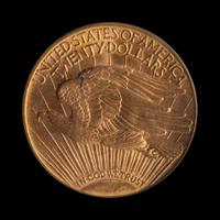 A United States 1909-D St. Gaudens $20 Gold Coin