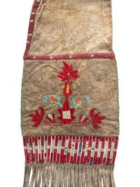 Sioux Elk Dreamer Society Quilled Hide Tobacco Bag