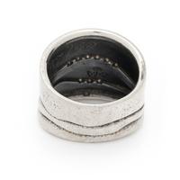 ATELIER ZOBEL, STERLING SILVER AND DIAMOND RING