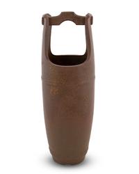 A Japanese Ash Glaze Bizen Ware Ikebana Pot