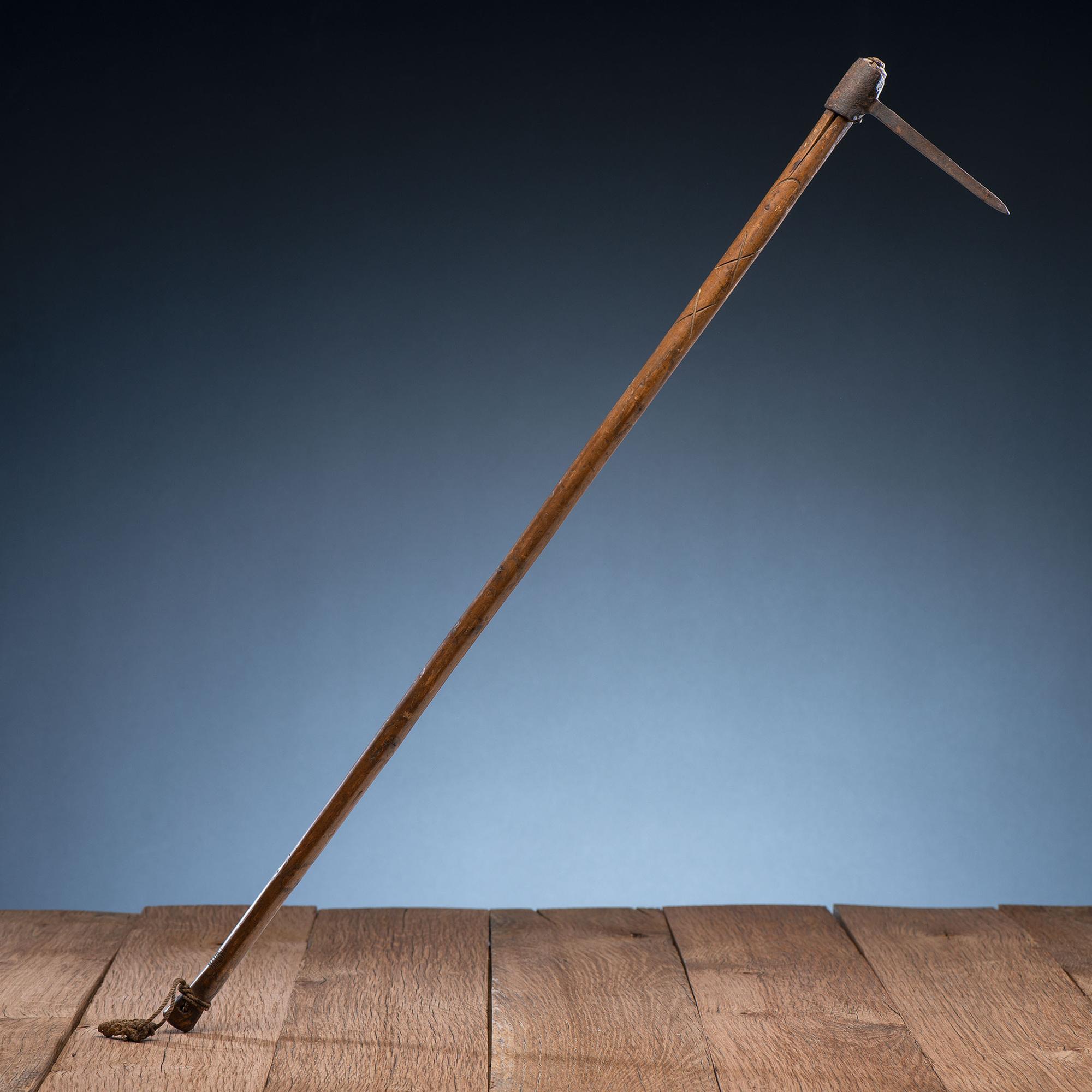 Northern Plains Spike Club, with Horse Track Decorations, From an Estate in Sinking Spring, Ohio