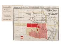 [MAPS -- OKLAHOMA LAND RUSH]. Statistics and Information Concerning the Indian Territory, Oklahoma, and the Cherokee Strip, With It’s Millions of Acres of Unoccupied Lands.... St. Louis, MO: Woodward & Tiernan Printing Co., [1893].