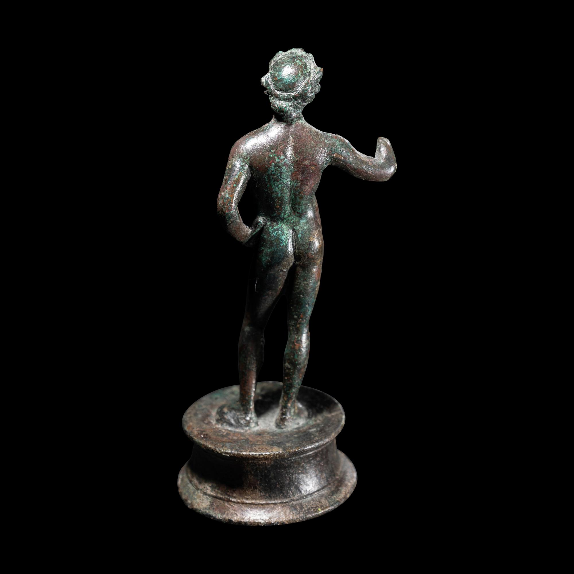 A Roman Bronze Statuette of Apollo