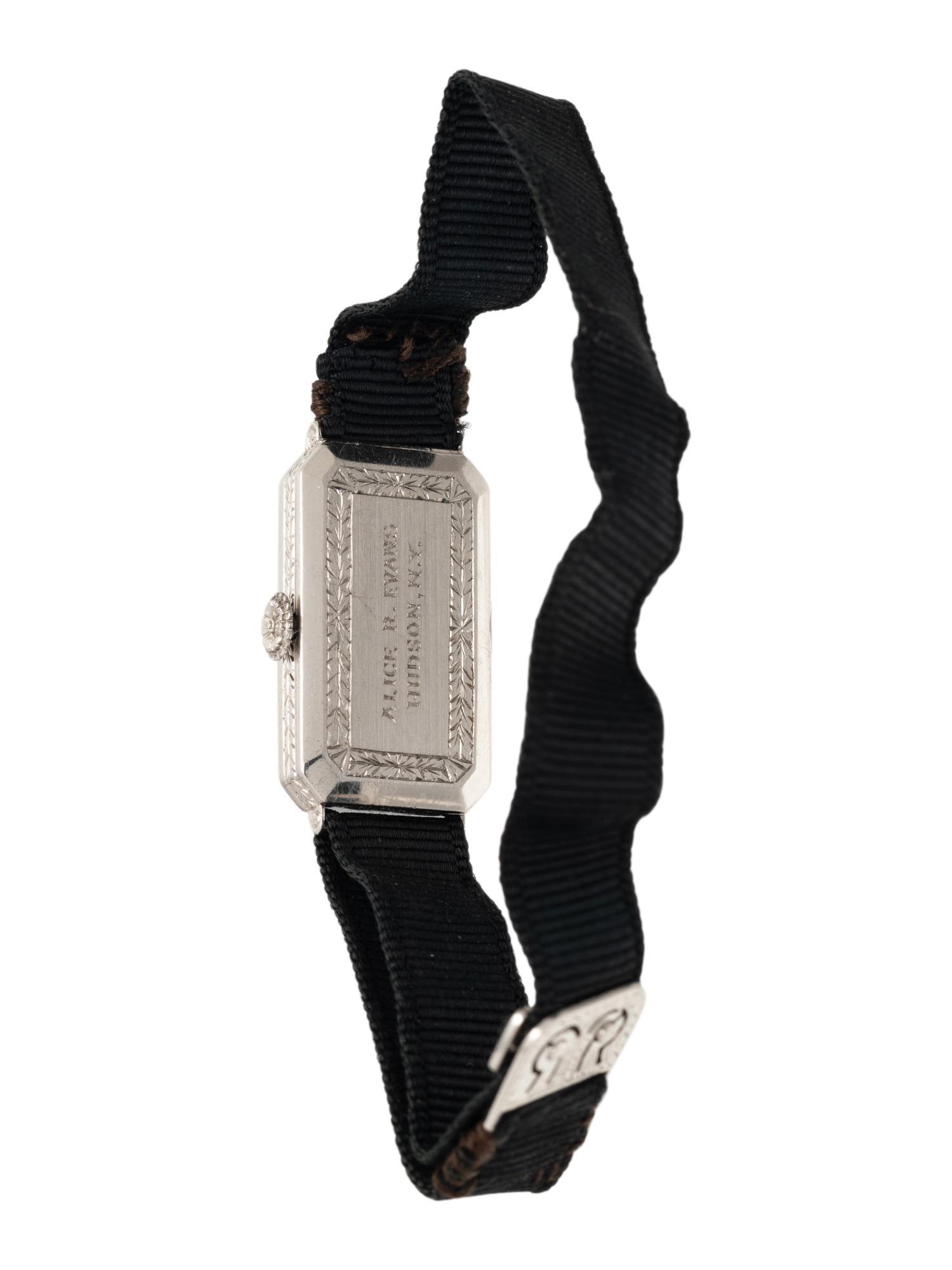 PATEK PHILIPPE FOR TIFFANY & CO., ART DECO, PLATINUM AND DIAMOND WATCH