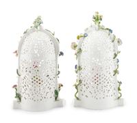A Pair of Meissen Porcelain Figural Groups