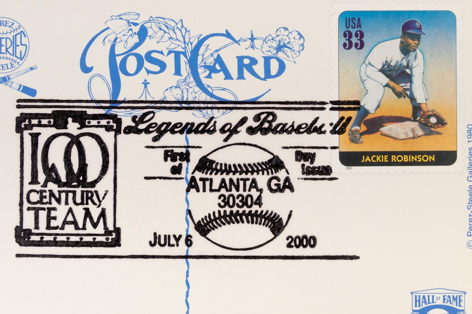 A Collection of 24 Legends of Baseball First Day of Issue Perez Steele Postcards,
