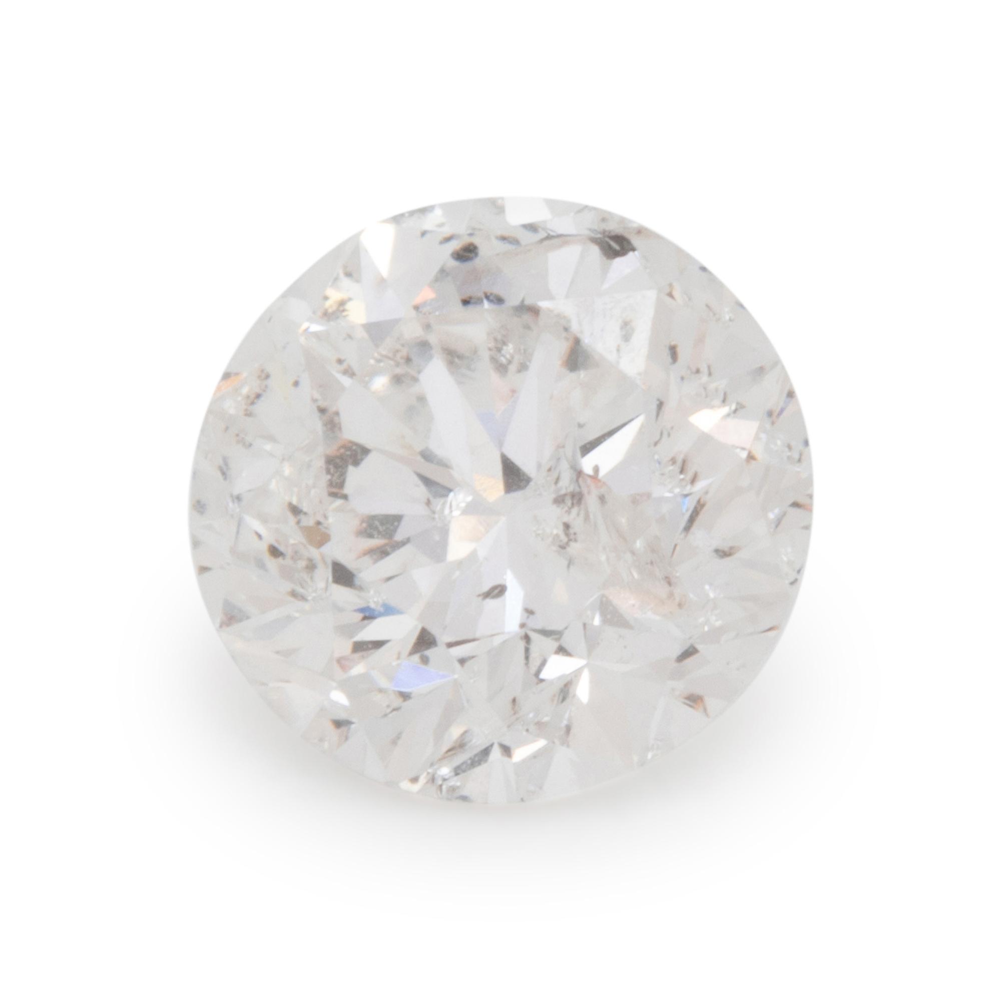 2.91 CARAT ROUND BRILLIANT CUT DIAMOND