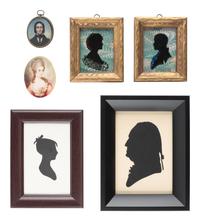 [PORTRAITURE]. Portraiture through the ages: silhouettes, miniatures, and photographic portraits.