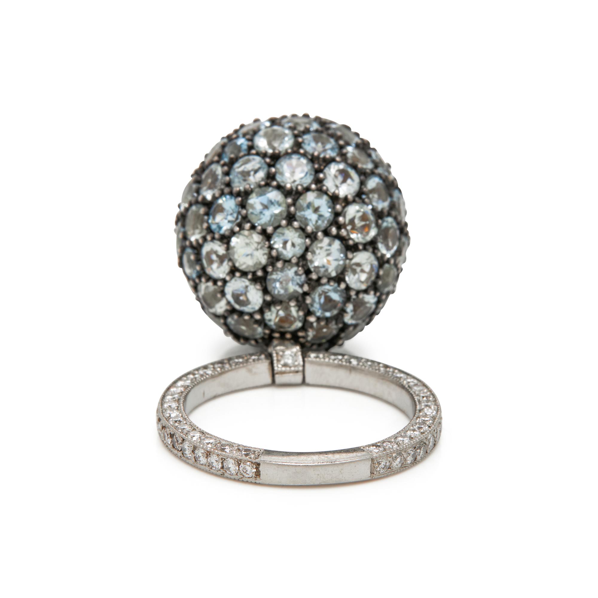 SAPPHIRE AND DIAMOND RING