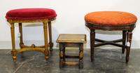 A Group of Stools Height of largest 13 inches. — 20TH CENTURY