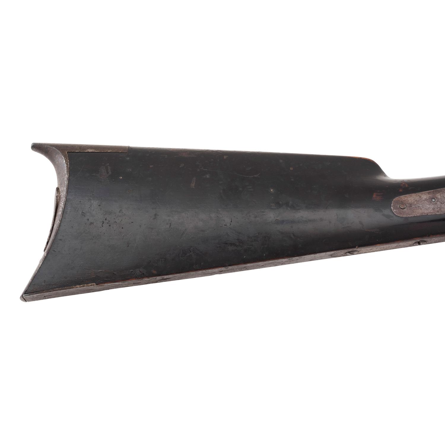 Rare Hawken Marked Spencer Carbine Alteration to Heavy Barreled Plains Rifle