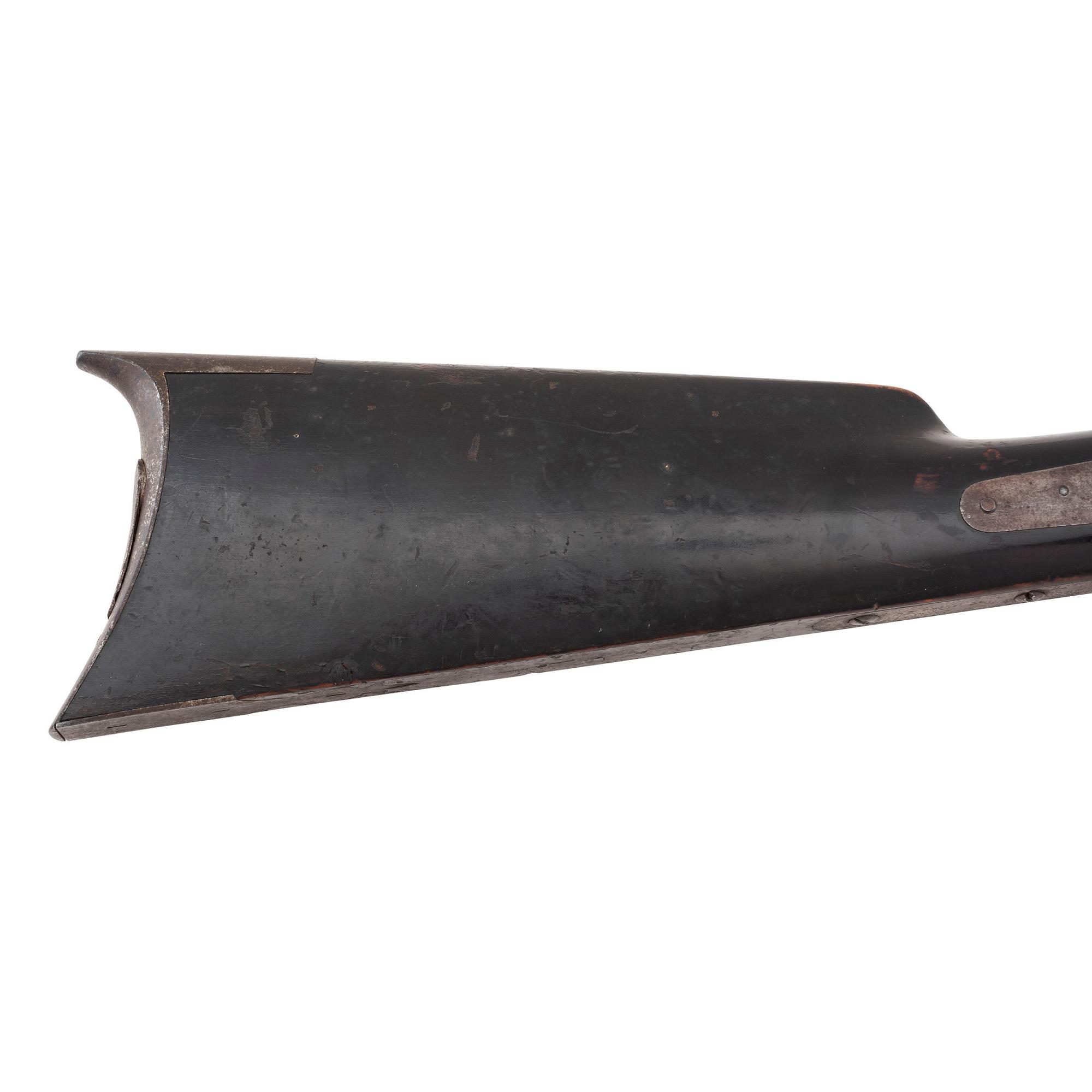 Rare Hawken Marked Spencer Carbine Alteration to Heavy Barreled Plains Rifle