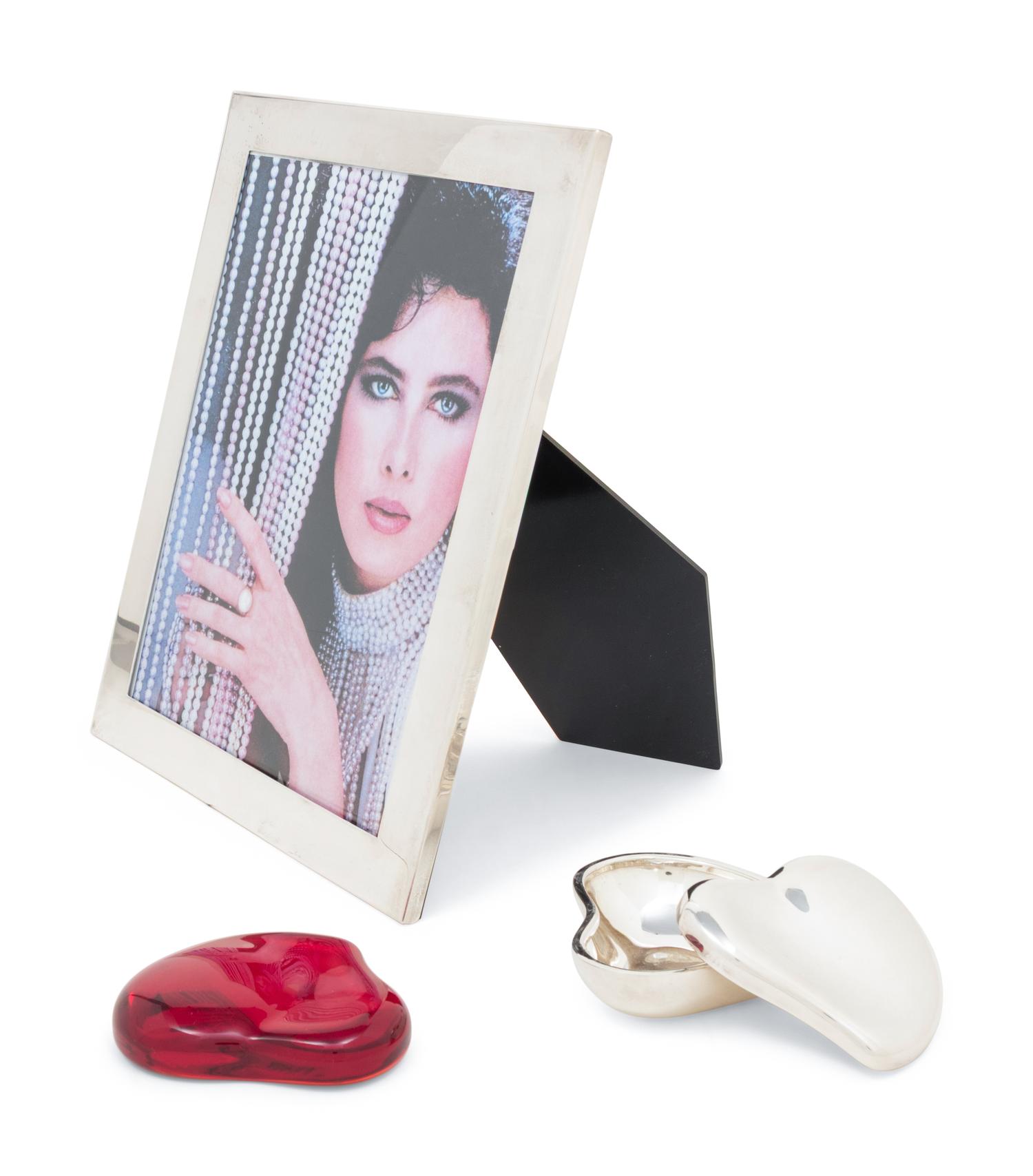 Tiffany & Co.; A Paperweight, Table Box, and Picture Frame