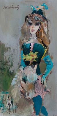 Lester Schwartz, (Wisconsin, 1912-2005), Yellow Plume