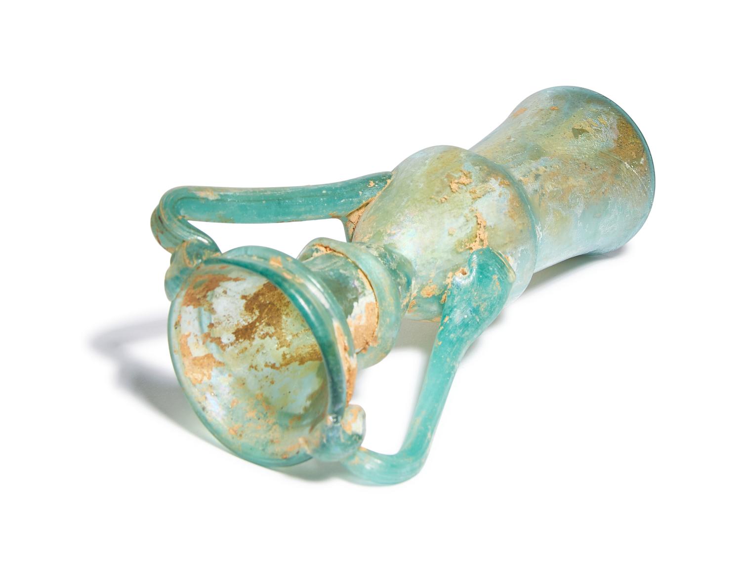 A Roman Green Glass Vessel