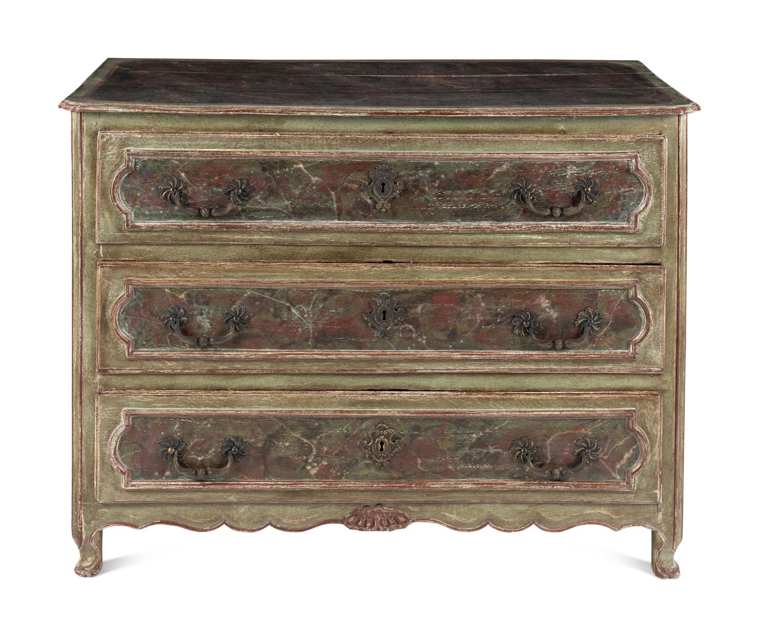 An Italian Painted Chest of Drawers