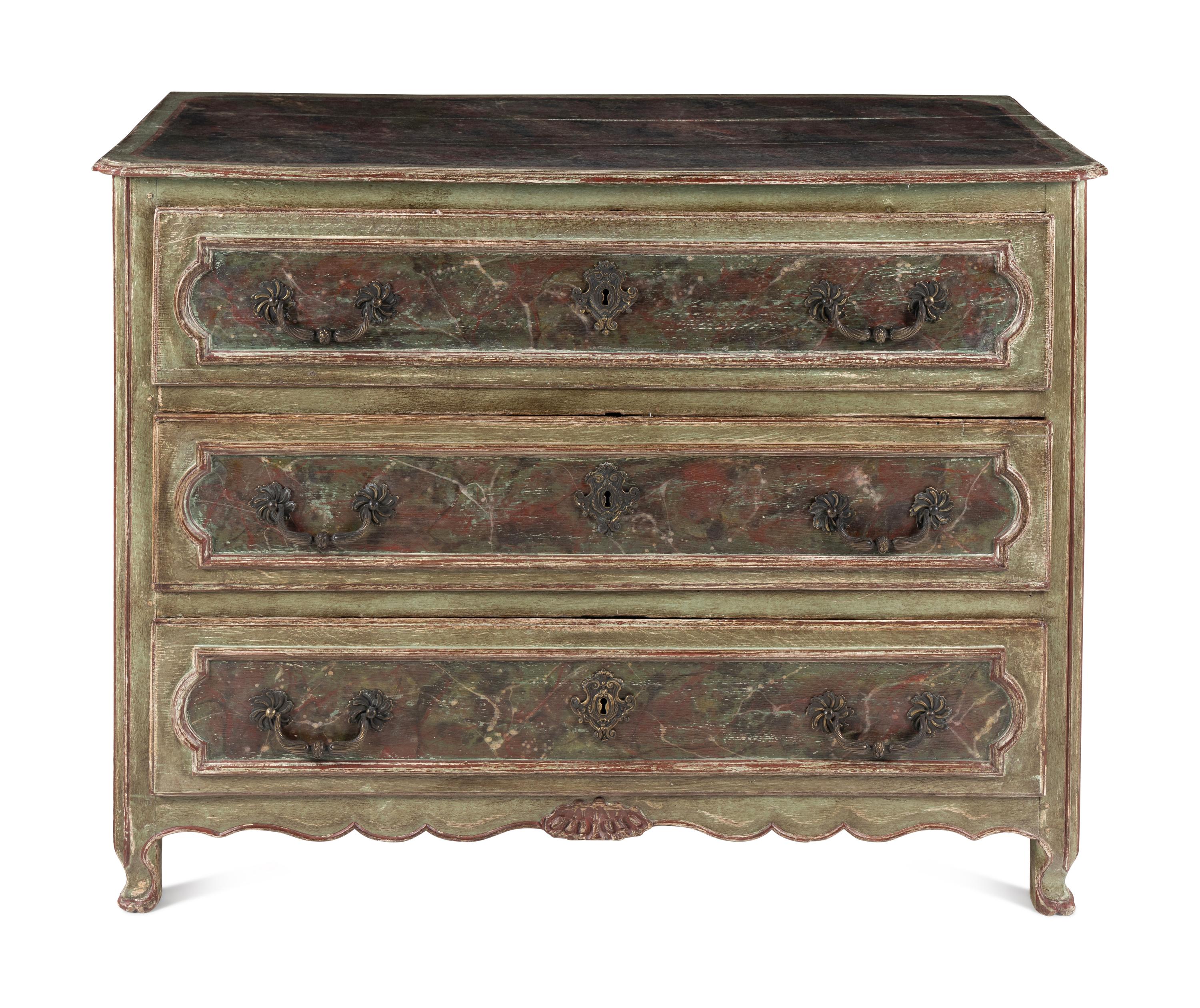 An Italian Painted Chest of Drawers