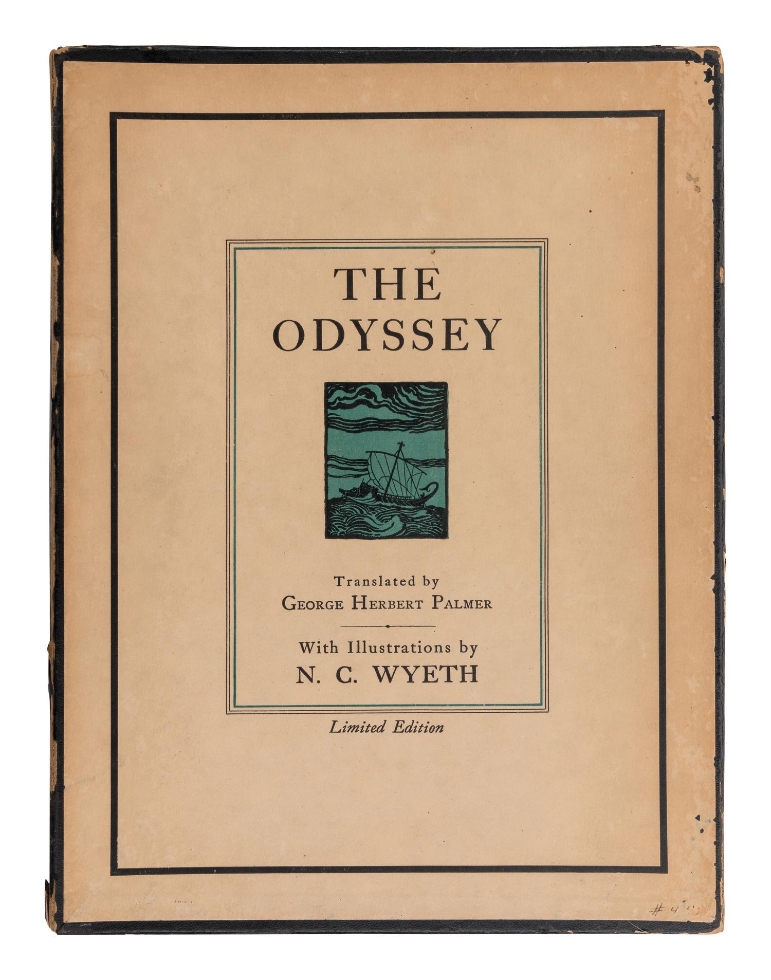 [WYETH, Newell Convers (1882-1945), illustrator]. The Odyssey of Homer . George Herbert Palmer, translator. Cambridge: The Riverside Press for Houghton Mifflin Company, 1929.