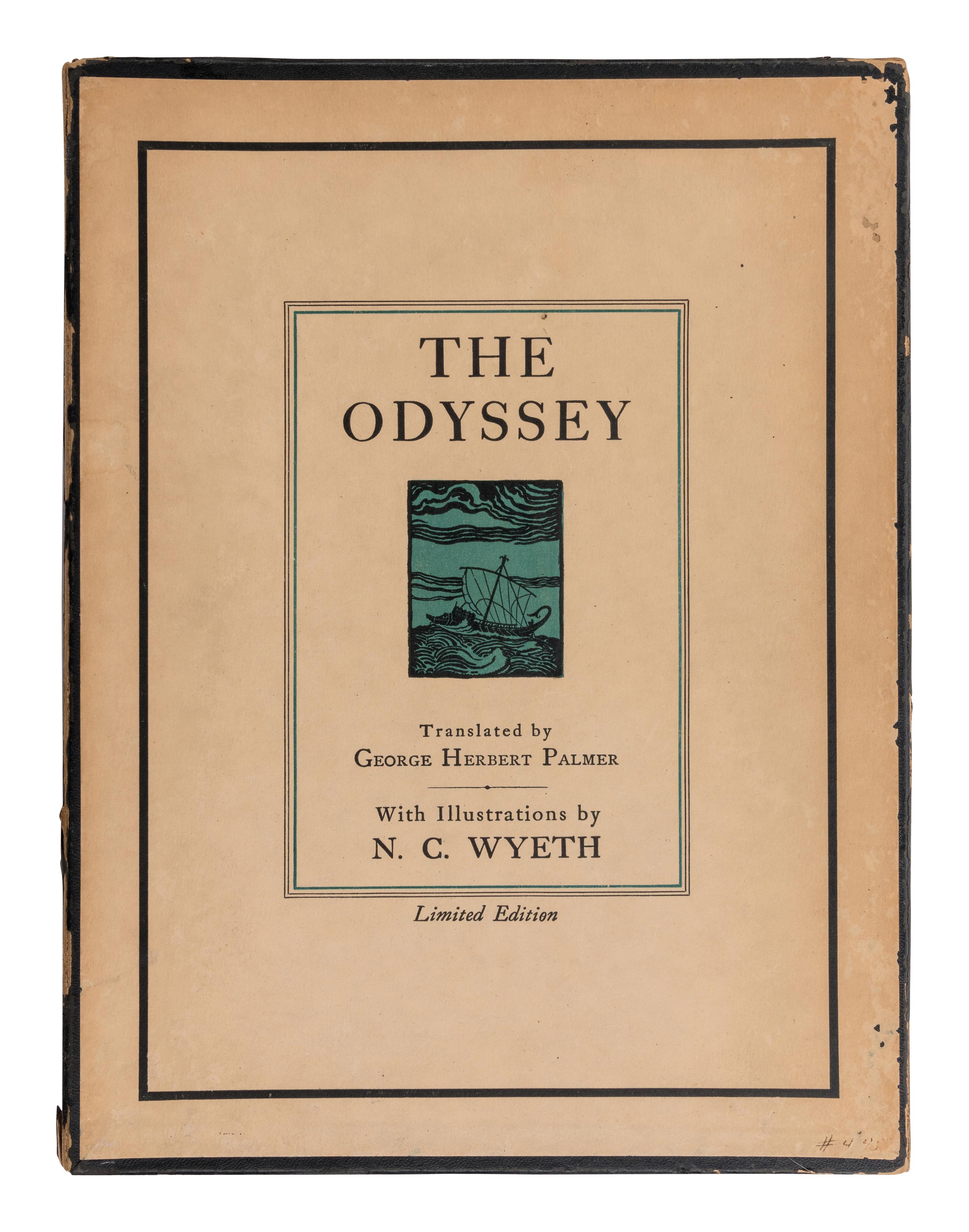 [WYETH, Newell Convers (1882-1945), illustrator]. The Odyssey of Homer . George Herbert Palmer, translator. Cambridge: The Riverside Press for Houghton Mifflin Company, 1929.