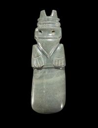 A Guanacaste Jade Avian Celt Pendant