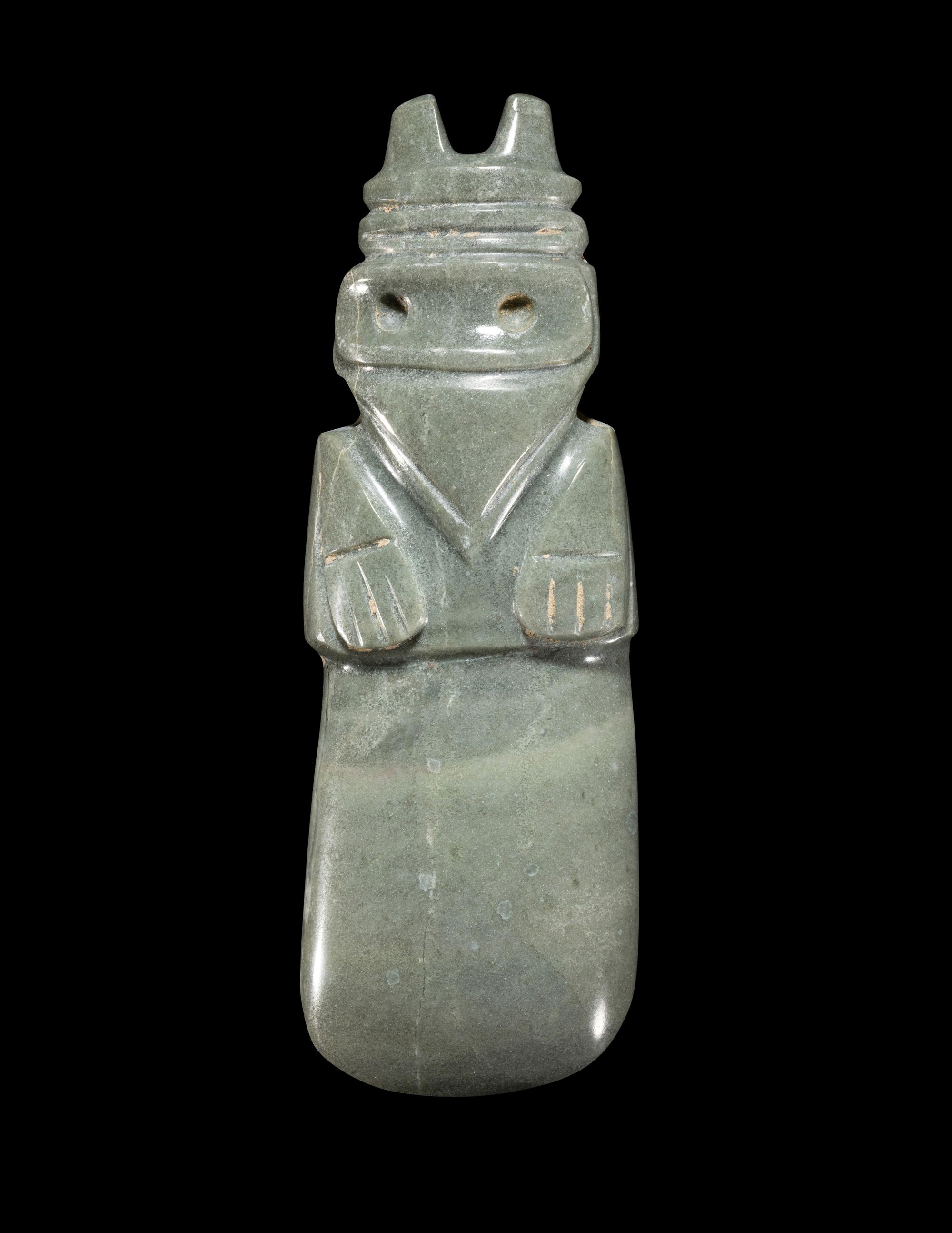 A Guanacaste Jade Avian Celt Pendant
