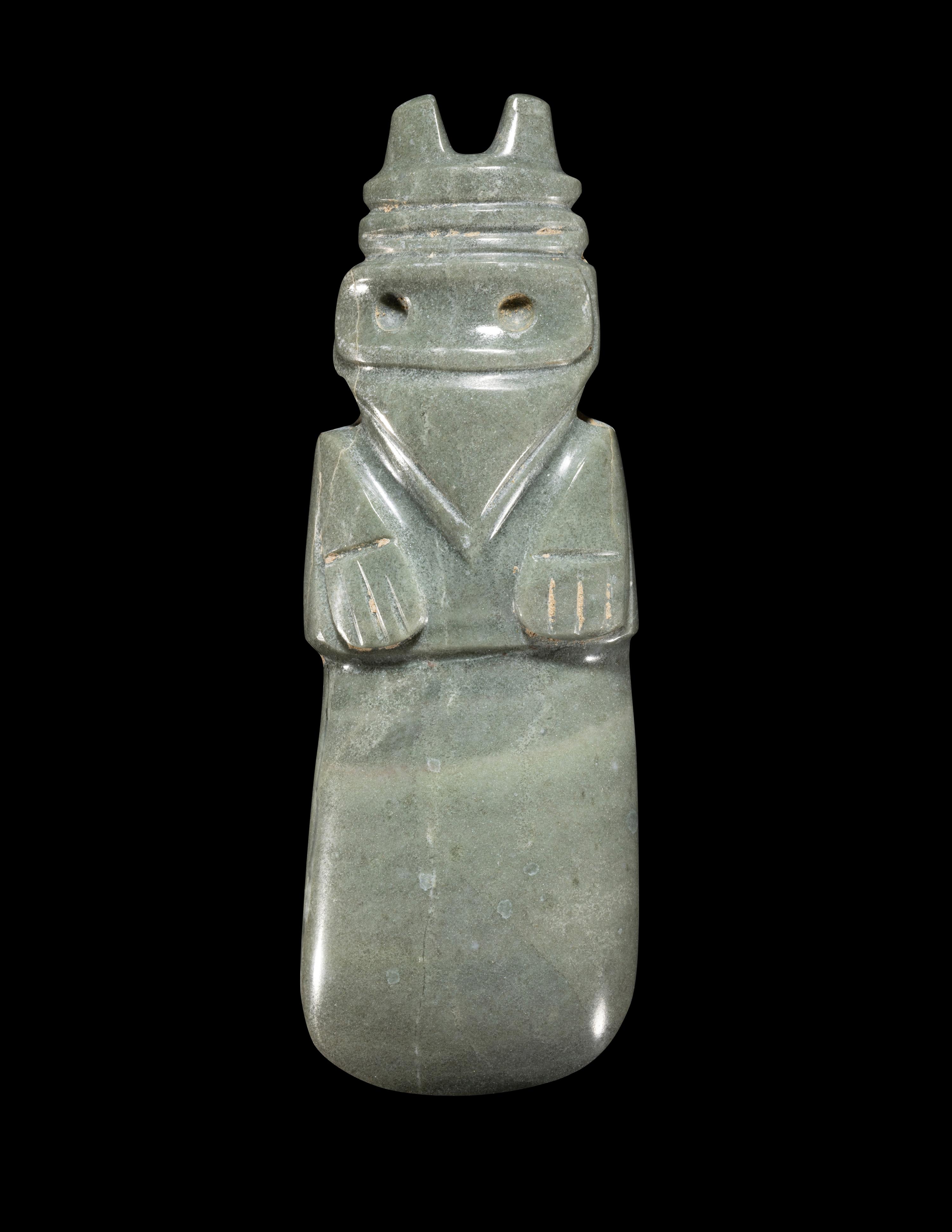 A Guanacaste Jade Avian Celt Pendant