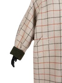 Hermès Wool Plaid Coat, 1980s