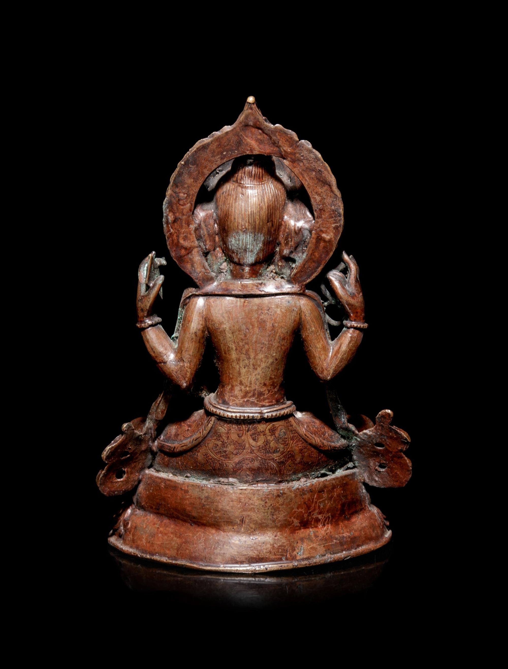 A Sino-Tibetan Bronze Figure of a Bodhisattva