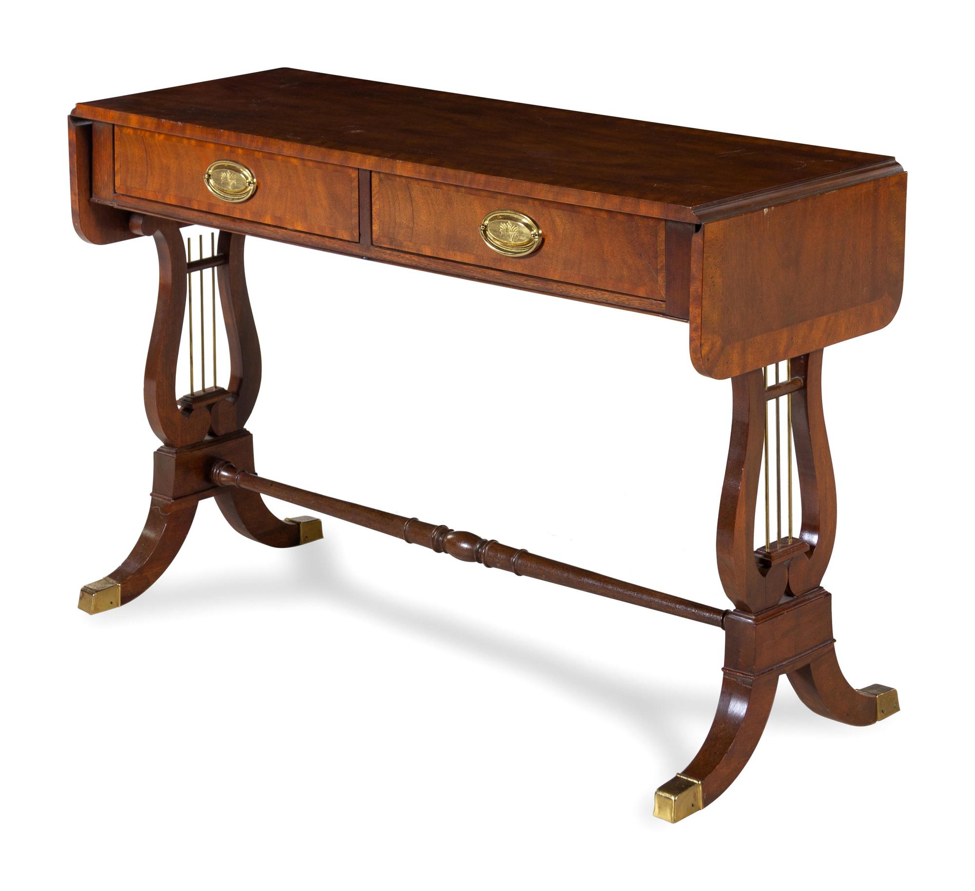 A Regency Style Mahogany Sofa Table — BAKER