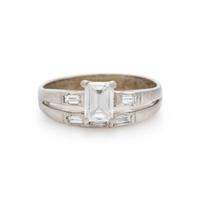 EMERALD CUT DIAMOND RING